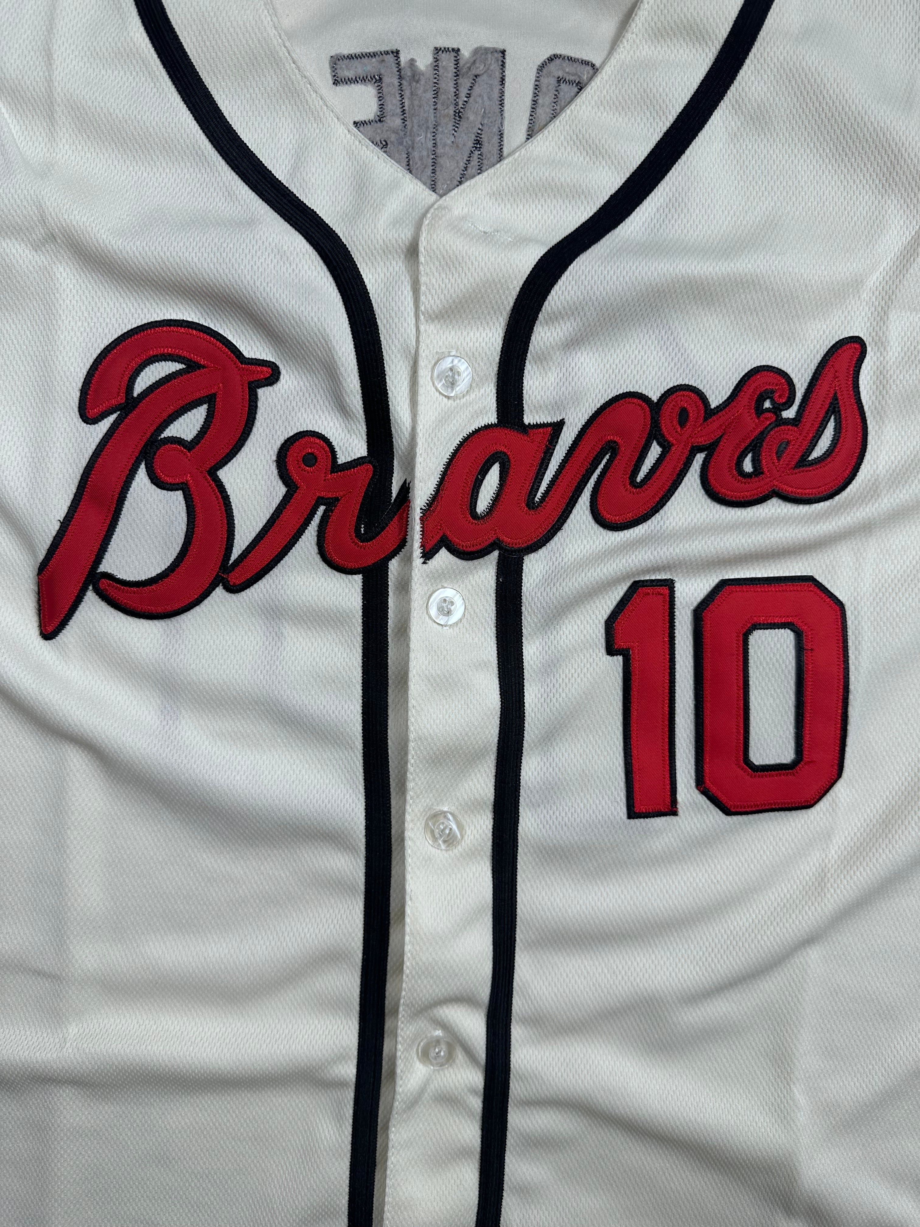 Chemise de Baseball Majestic — Atlanta Braves #10 XL