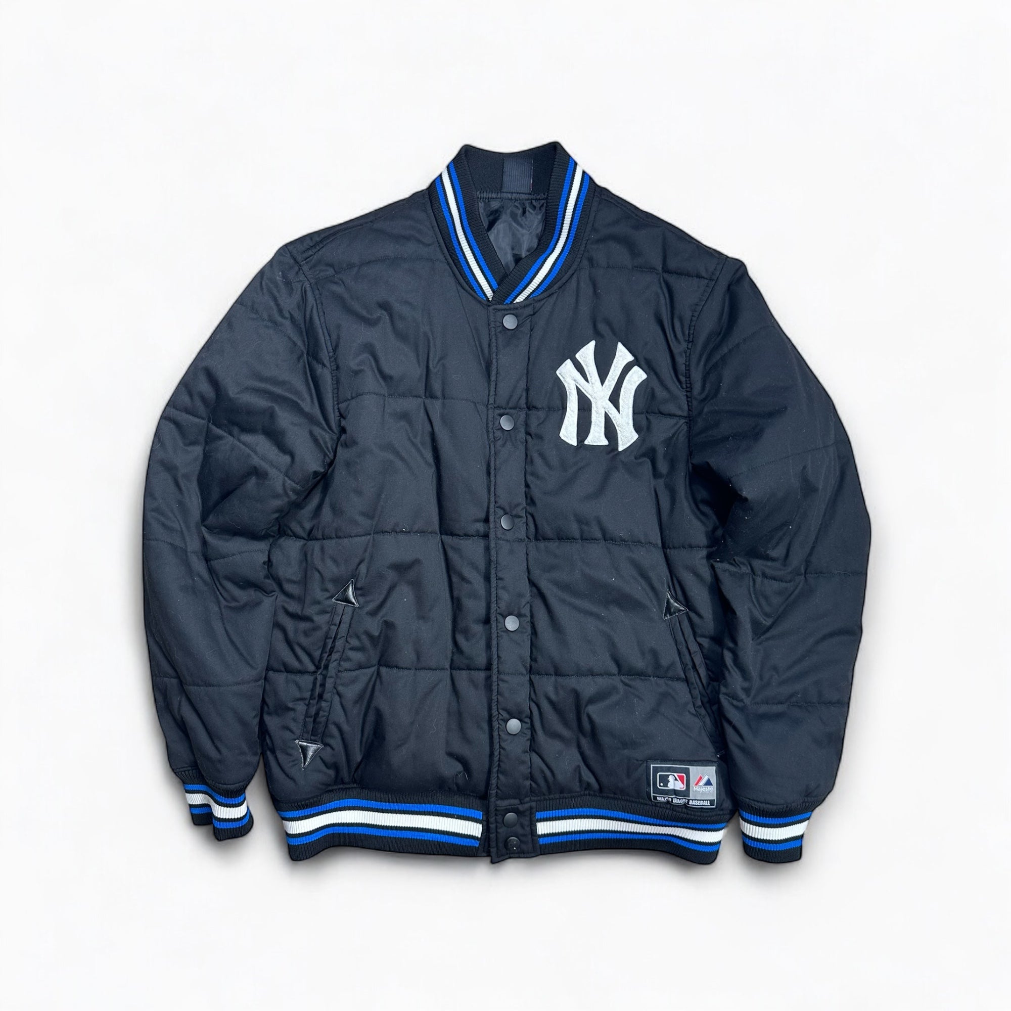 Blouson Matelassé New York Yankees – Veste MLB Officielle Unisexe Bleu Marine L/XL