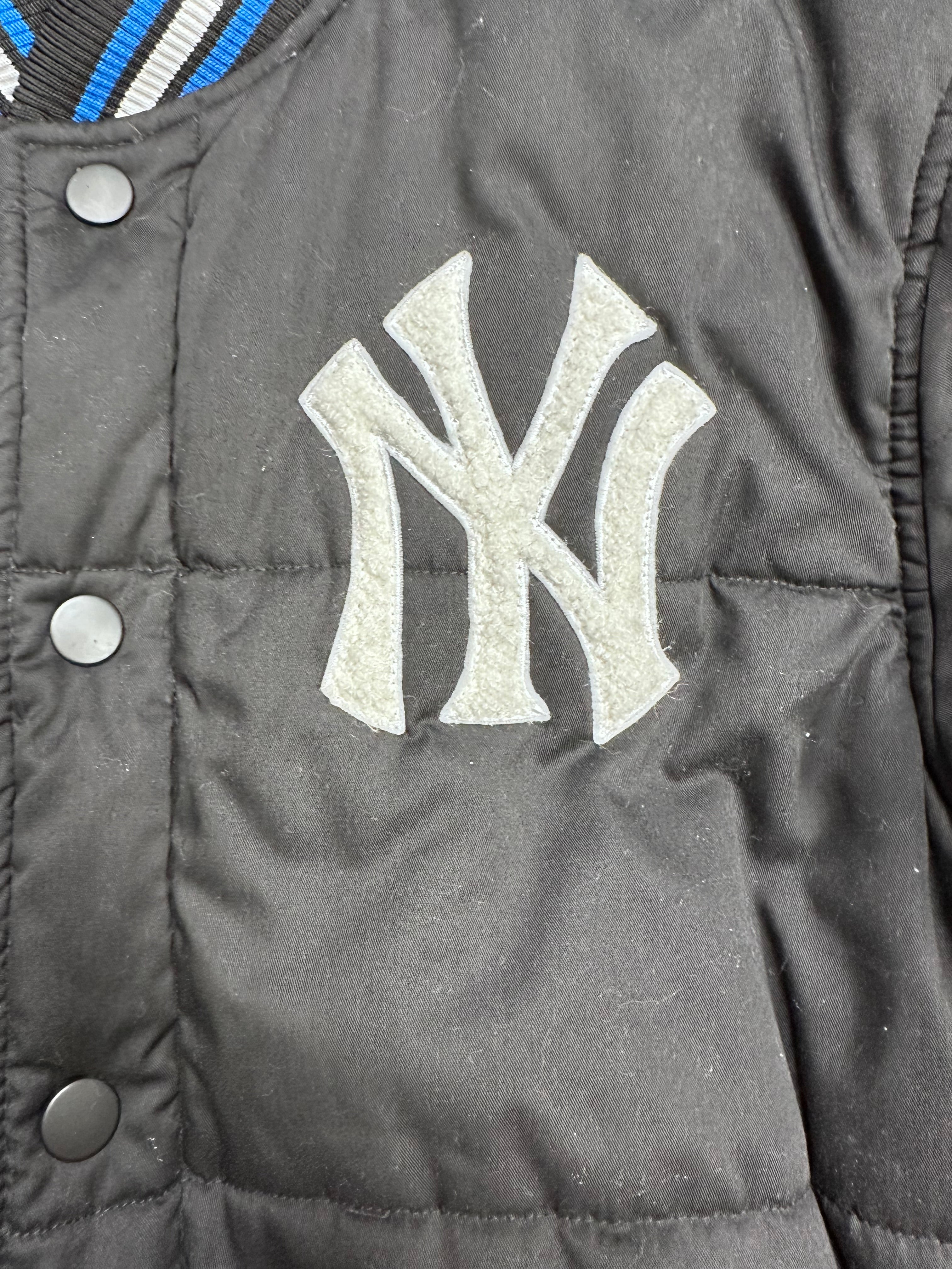 Blouson Matelassé New York Yankees – Veste MLB Officielle Unisexe Bleu Marine L/XL